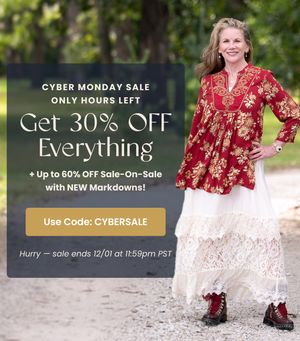 Cyber Monday Sale — Modern Prairie email