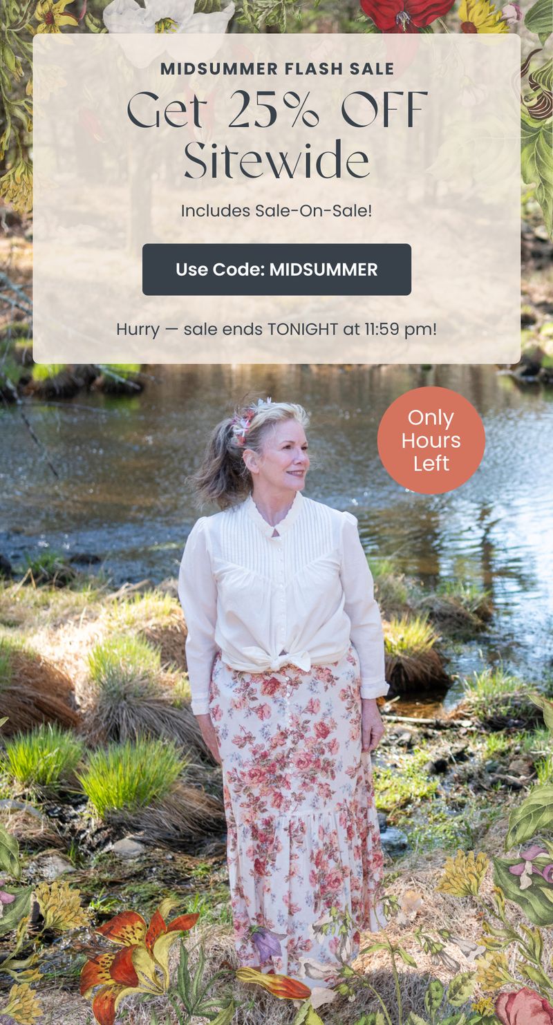 Seasonal email — Midsummer Flash Sale Tonight by Modern Prairie