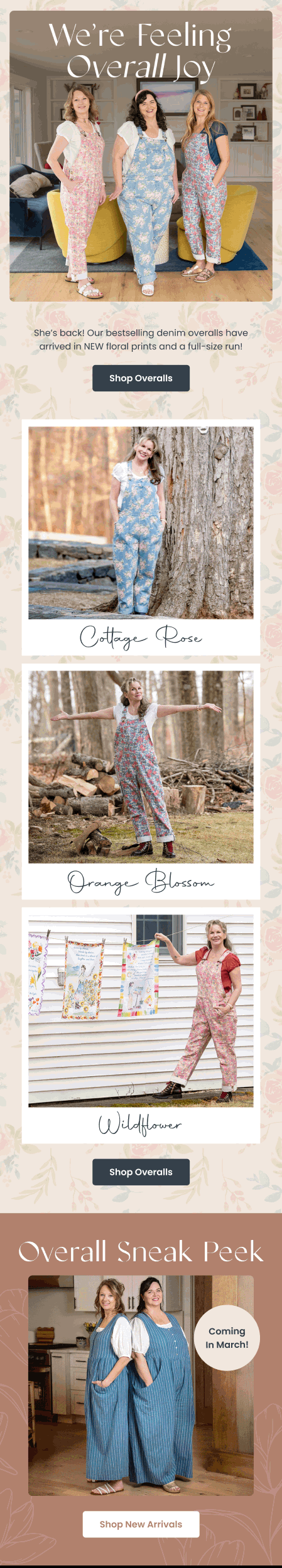 Seasonal email — Mother's Day Gift Guide by Modern Prairie