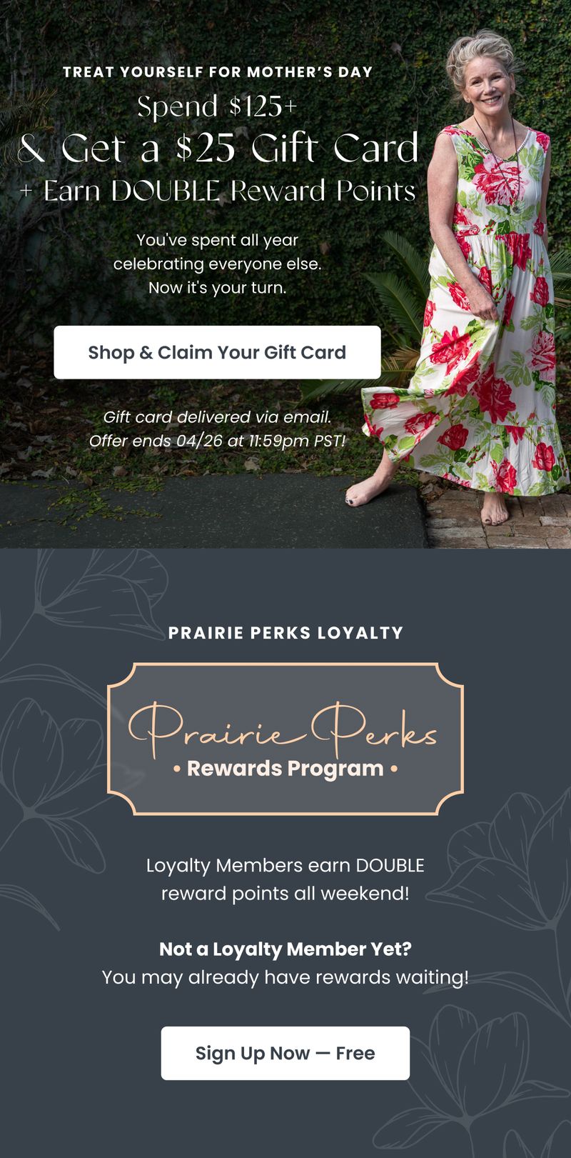 Seasonal email — Mother's Day Gift Treat by Modern Prairie