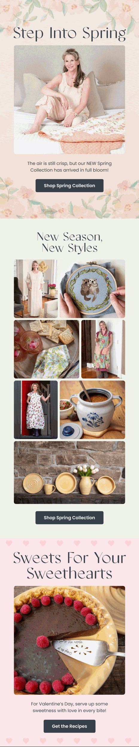 Seasonal email — Spring Collection New Arrivals by Modern Prairie