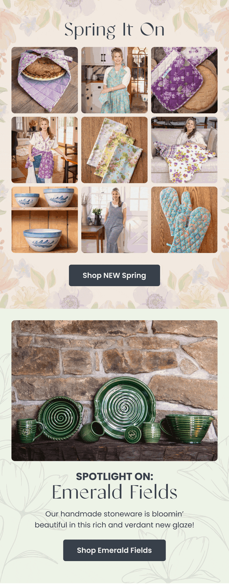 Seasonal email — Spring It On New Collection by Modern Prairie