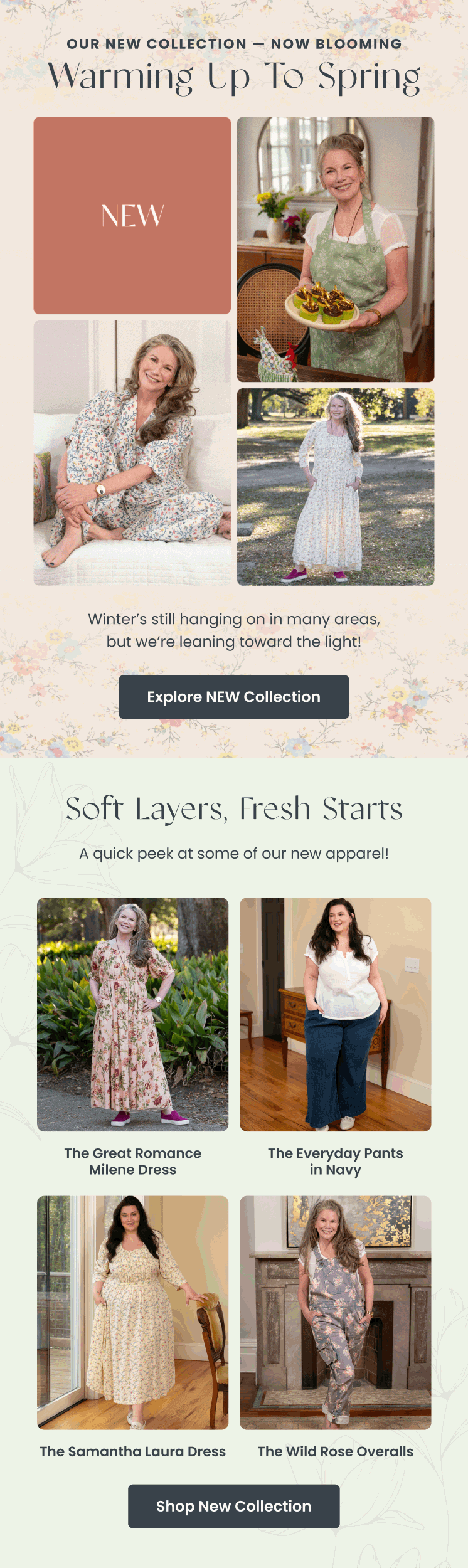 Seasonal email — Warming Up To Spring by Modern Prairie