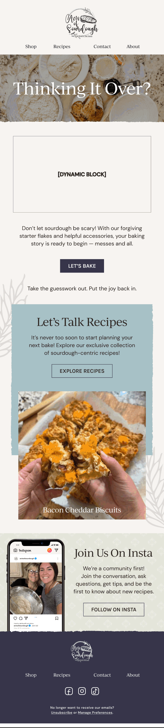 Win-Back email — Thinking It Over by Modern Prairie
